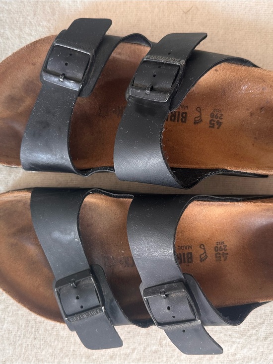 Birkenstock Other - Birkenstock Men's Black Dual-Strap Adjustable Sandals